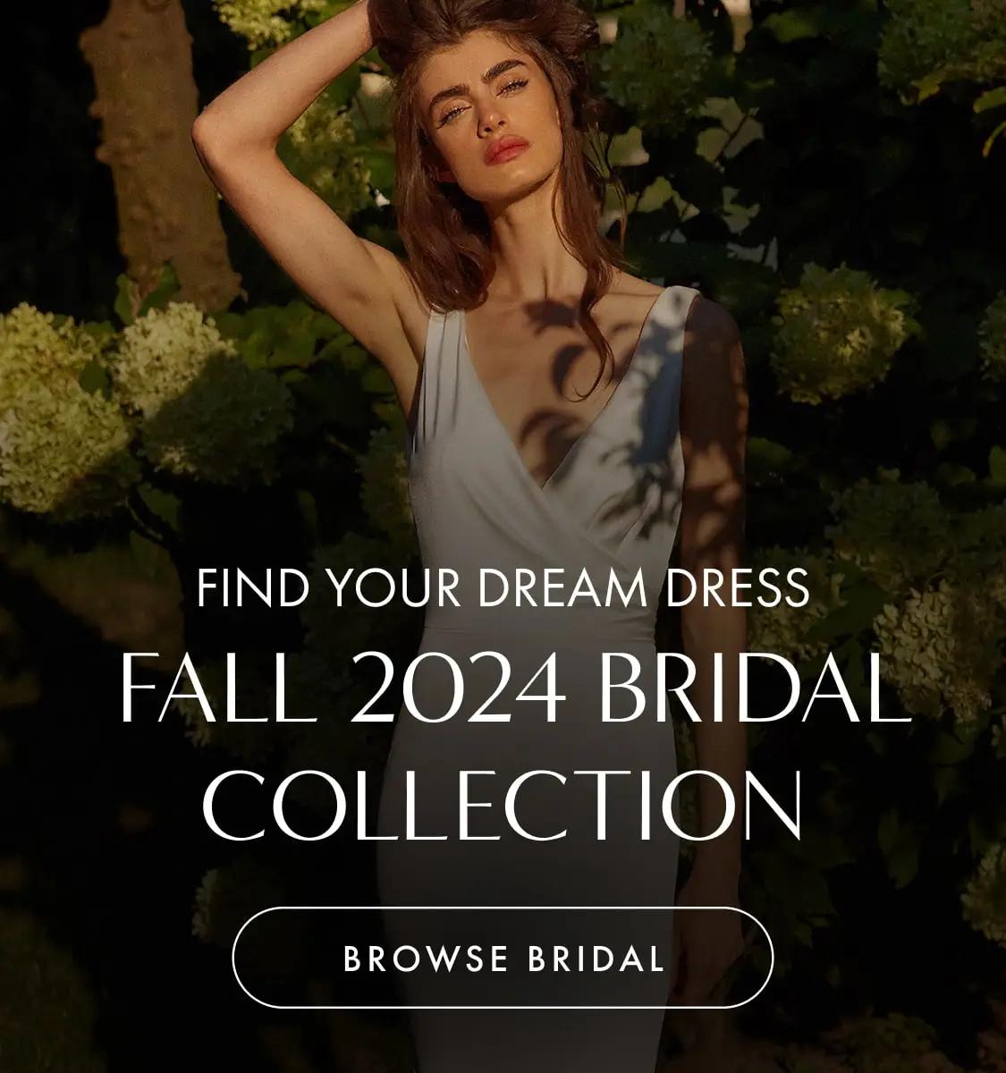 Mobile Find Your Dream Dress Fall 2024 Bridal Dress Banner